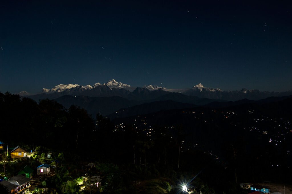 Night view of Kanchenjunga